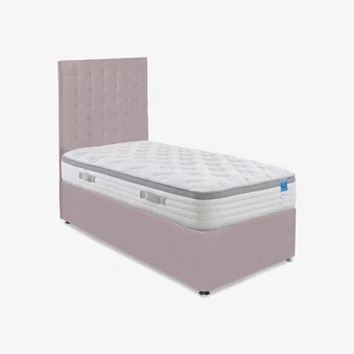 Furniture Village Sleep Story - Hybrid 360 Divan Set - Small Single - Plush Lilac