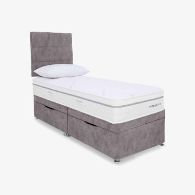 Furniture Village Sleepeezee - Memory Sense Ortho Side Ottoman Divan Set - Single - Dapple Silver