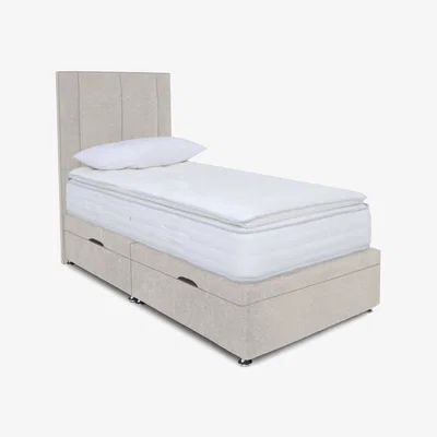 Furniture Village Sleep Story - Pocket Pillowtop Manual Side Ottoman Divan Set - Small Single