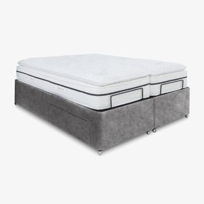 Furniture Village E-Motion Dual Adjustable Divan Base - King Size - Daytona Pebble
