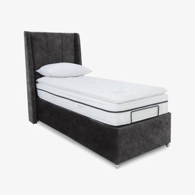 Furniture Village E-Motion Akira Adjustable Ottoman Divan Base with Headboard - Single - Daytona Coal