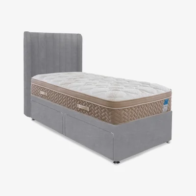 Furniture Village Sleep Story - PlushTech Divan Set With 2 Drawer Storage - Small Single