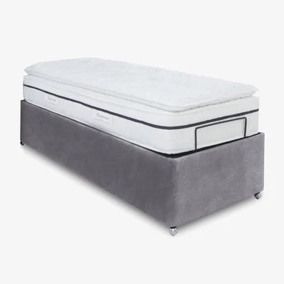 Furniture Village E-Motion Adjustable Ottoman Divan Base - Single - Aston Steel