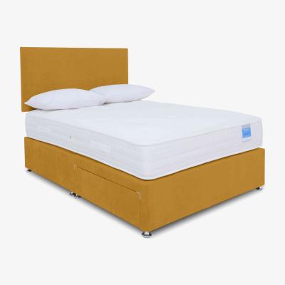 Furniture Village Sleep Story - Ergosense Divan Set - King Size - Plush Corn
