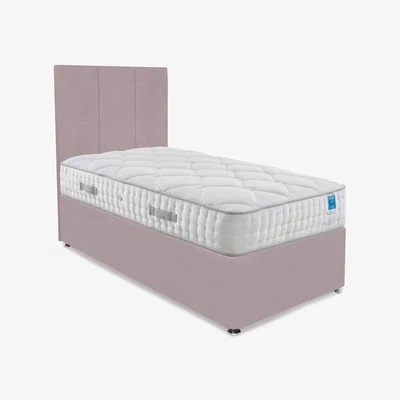 Furniture Village Sleep Story - Memory Luxe Divan Set - Single - Plush Lilac