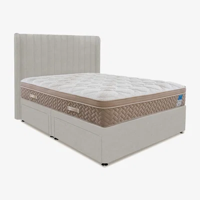 Furniture Village Sleep Story - PlushTech Divan Set With 4 Drawer Storage - Double