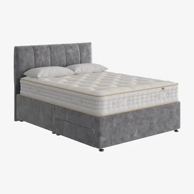 Furniture Village The Handmade Bed Company - Boutique 4000 Divan Set with 2 Drawers - Double - Milano Doplhin