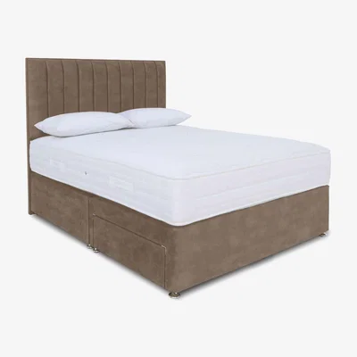 Furniture Village Sleep Story - Memory Pocket Divan Set - Small Double - Lace Caramel