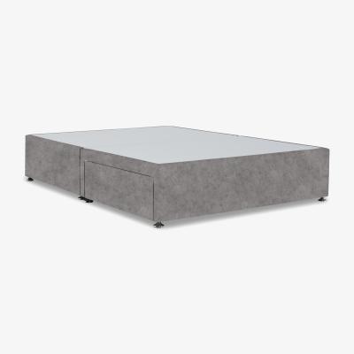 Furniture Village Platform Top Divan Base - Super King - Daytona Silver