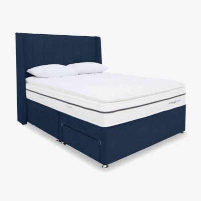 Furniture Village Sleepeezee - Memory Sense 2800 Divan Set - Small Double - Plush Navy