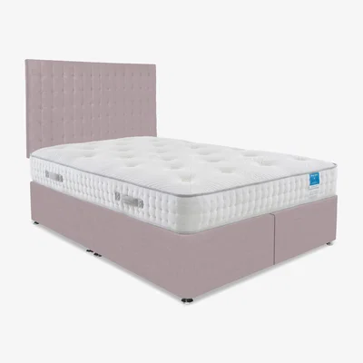 Furniture Village Sleep Story - Ergo Deluxe Divan Set - Super King - Plush Lilac
