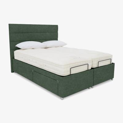 Furniture Village E-Motion Natsu Dual Adjustable Divan Base With 2 Drawers with Headboard - Super King