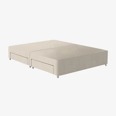 Furniture Village Vispring - Prestige Divan Base - Super King - Chain Weave Fawn