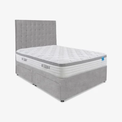 Furniture Village Sleep Story - Hybrid 360 Divan Set With 4 Drawer Storage - Small Double - Lace Dolphin