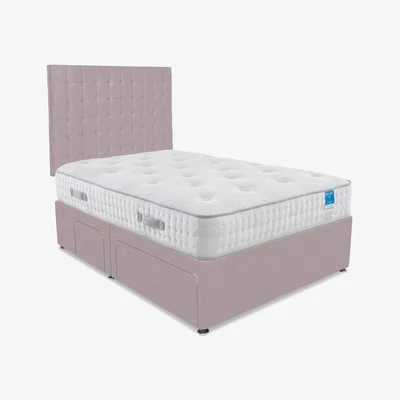 Furniture Village Sleep Story - Ergo Deluxe Divan Set - Small Double - Plush Lilac