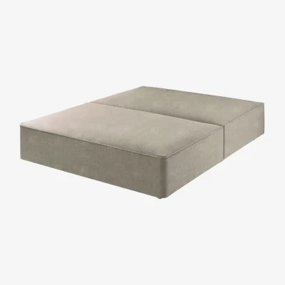 Feather & Black Harrison Spinks Premium Divan Base, King - Hemp Oat, No Drawers