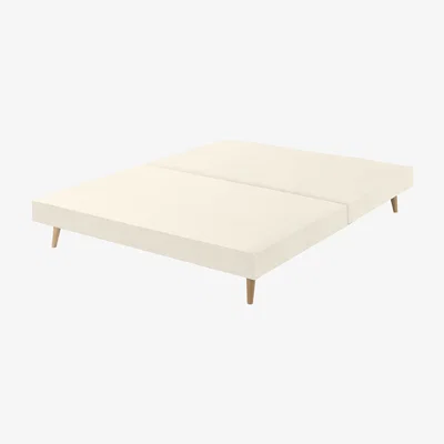 Feather & Black Harrison Spinks Classic Slim Divan Base, Super King - Greek Islands Chalk