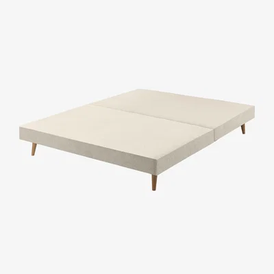 Feather & Black Harrison Spinks Classic Slim Divan Base, Super King - Mole Pebble