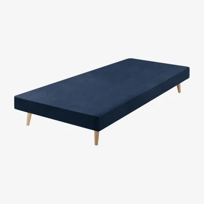 Feather & Black Harrison Spinks Classic Slim Divan Base, Single - Seven Navy
