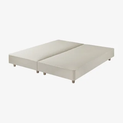 Feather & Black Harrison Spinks Classic Shallow Divan Base, Emperor - Mole Pebble