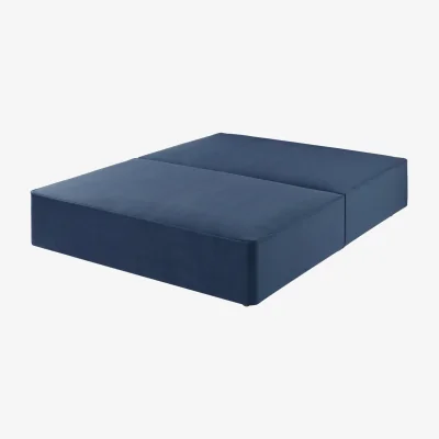 Feather & Black Harrison Spinks Classic Divan Base, King - Seven Navy, No Drawers