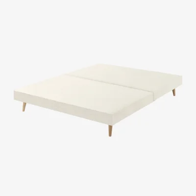 Feather & Black Harrison Spinks Classic Slim Divan Base, Emperor - Greek Islands Chalk