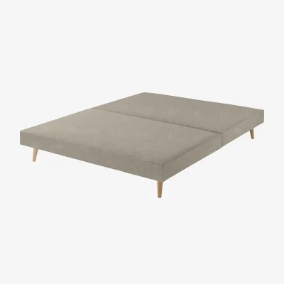 Feather & Black Harrison Spinks Premium Slim Divan Base, Small Double - Hemp Oat