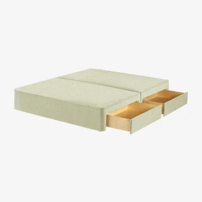 Feather & Black Harrison Spinks Classic Divan Base, Emperor - Rustika Marble, 4 Drawers