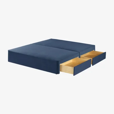 Feather & Black Harrison Spinks Classic Divan Base, Emperor - Seven Navy, 4 Drawers