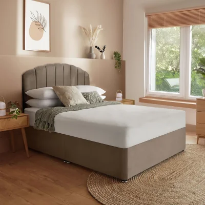 Habitat Silentnight Middleton Double Divan Bed - Mink