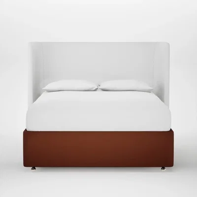 Heal's Heal's Deep Divan King Smart Cotton Linen Rust None
