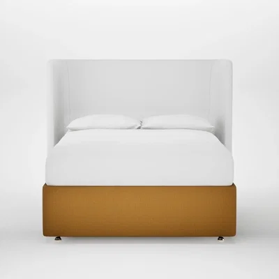 Heal's Heal's Deep Divan Double Smart Cotton Linen Sahara 2 Footend