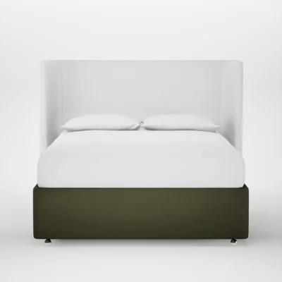 Heal's Heal's Deep Divan King Smart Cotton Linen Myrtle 2 Footend