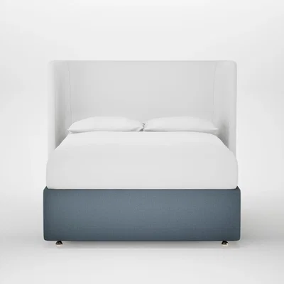 Heal's Heal's Deep Divan Double Smart Cotton Linen Celestial 2 Footend