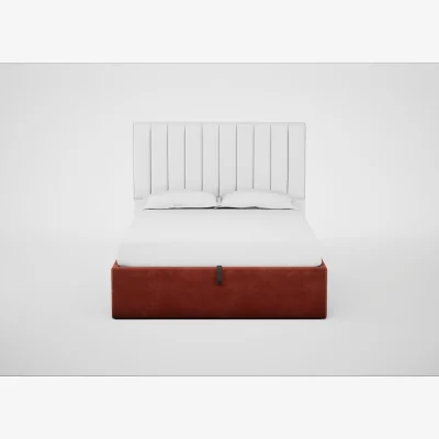Heal's Heal's Lift Storage Divan Super King Smart Luxe Velvet Tawny Black Feet