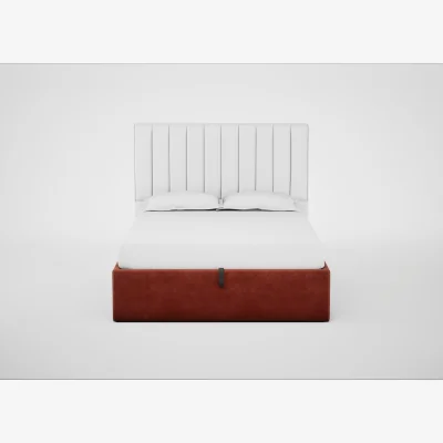 Heal's Heal's Lift Storage Divan Super King Smart Luxe Velvet Tawny Natural Feet