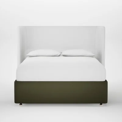 Heal's Heal's Deep Divan King Smart Cotton Linen Myrtle None