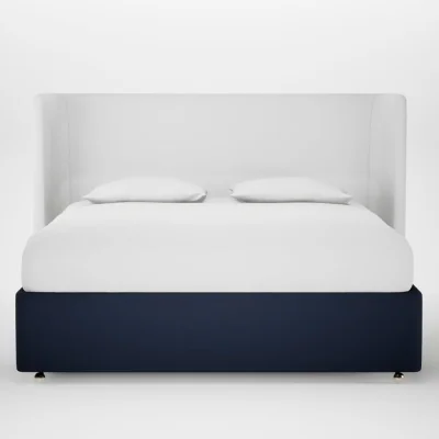 Heal's Heal's Deep Divan Super King Smart Cotton Linen Indigo None