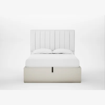 Heal's Heal's Lift Storage Divan Super King Wool Velvet Camel Natural Feet