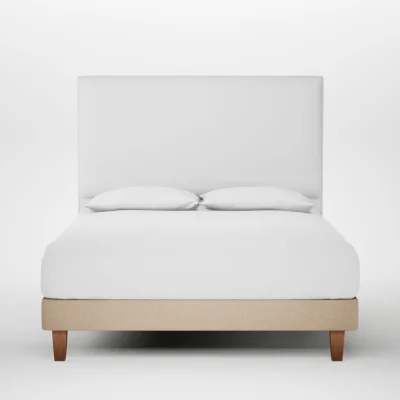 Heal's Heal's Shallow Divan King Smart Cotton Linen Rice Light Soild Wood Feet