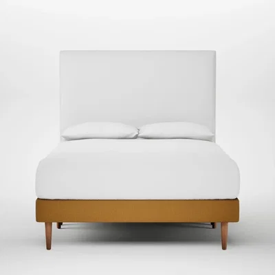 Heal's Heal's Shallow Divan Double Smart Cotton Linen Sahara Light Stem Feet