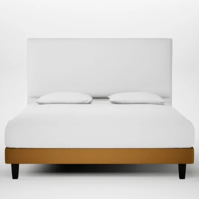 Heal's Heal's Shallow Divan Super King Smart Cotton Linen Sahara Dark Solid Wood Feet