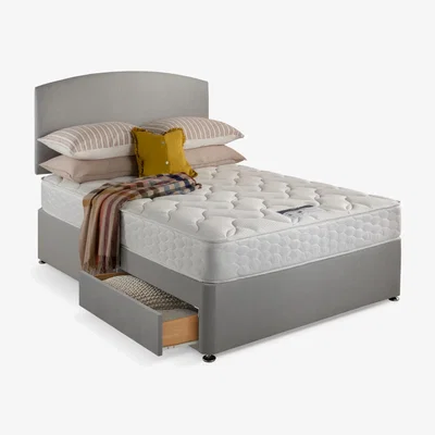 John Lewis Silentnight Recover Miracoil® Support Pocket Spring Mattress & 2 Drawer Divan Base Set, Single