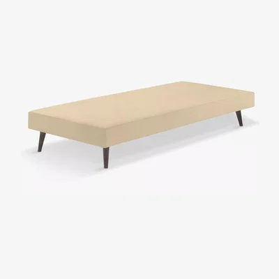 John Lewis John Lewis Padded Slim Upholstered Divan Base, Single, Putty