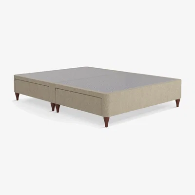 John Lewis Sealy Posturepedic Exquisite 4 Drawer Divan Base, Rich Oak Legs, Super King Size
