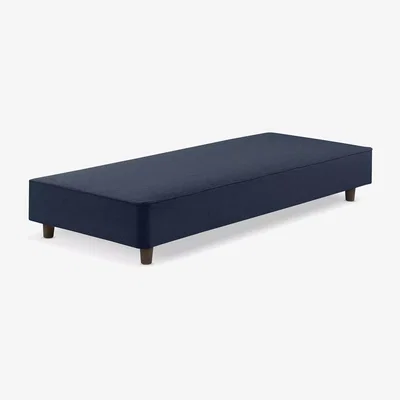 John Lewis John Lewis Pocket Sprung Shallow Divan Base, Single, Dark Nordic Blue