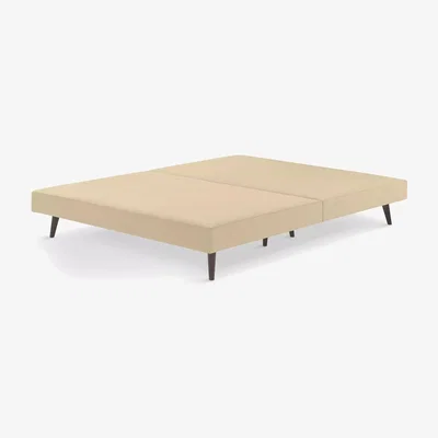 John Lewis John Lewis Padded Slim Upholstered Divan Base, Small Double, Putty