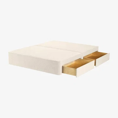 John Lewis John Lewis Pocket Sprung 4 Drawer Storage Divan Base, Double, Beige