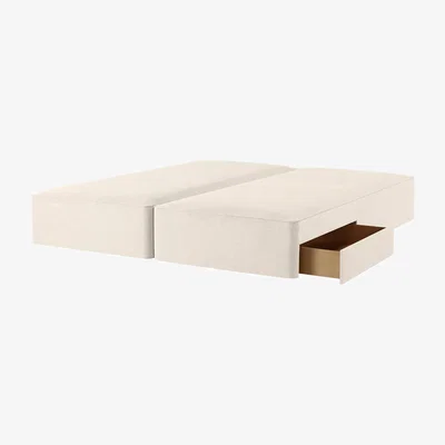 John Lewis John Lewis Pocket Sprung 2 Drawer Divan Base, Emperor, Beige