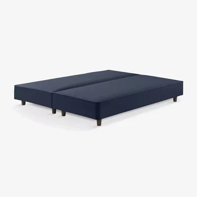 John Lewis John Lewis Pocket Sprung Shallow Divan Base, Super King Size, Dark Nordic Blue